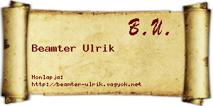 Beamter Ulrik névjegykártya